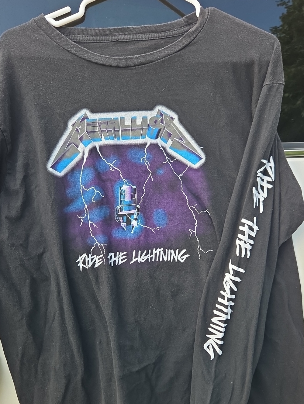 Metallica Ride The Lightning Graphic Long Sleeve Tee - Black